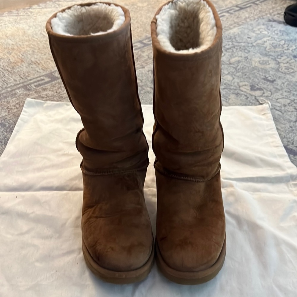 UGG tall boots.  Chestnut suede size 9